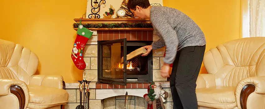 Rusted Metal Fireplace Restoration in South El Monte, California
